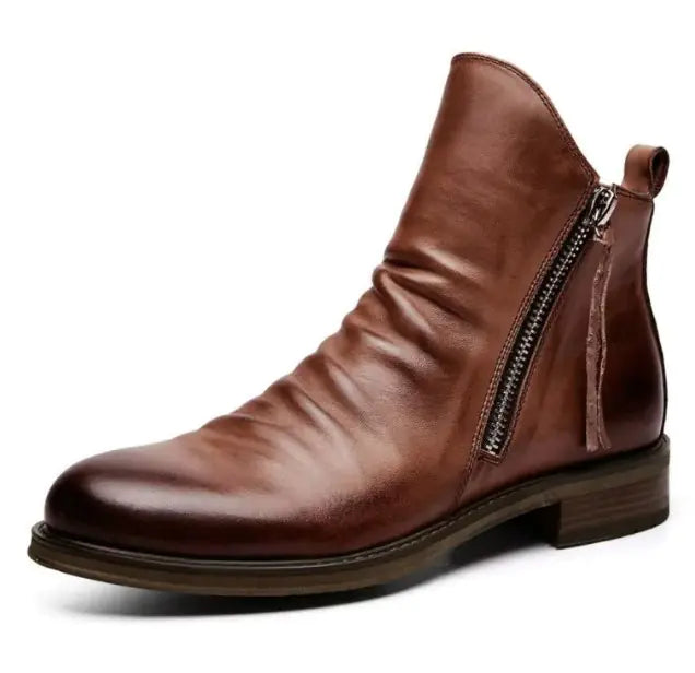 Men's Zipper Boots