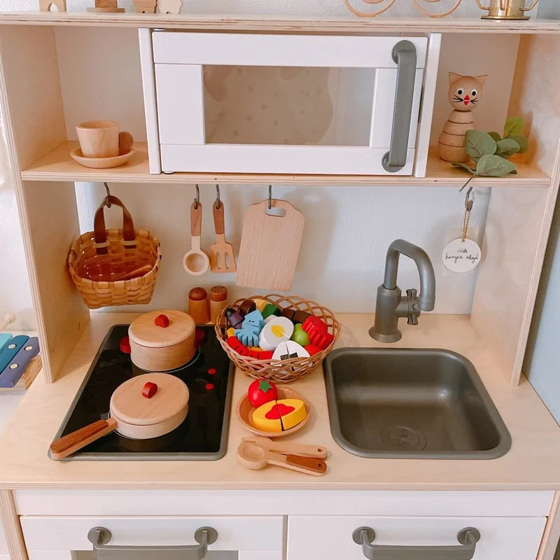 Log Wooden Kitchen Toy