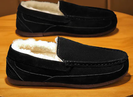 Fluffy Men's Slippers Toasty Black